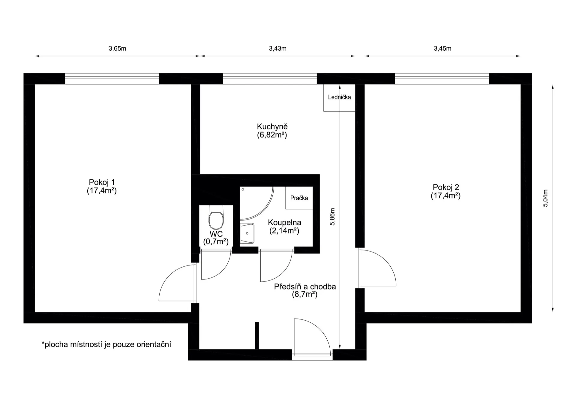 prodej-bytu-2-1-57m2-brno-cernovice-pudorys-huskova-1b1102